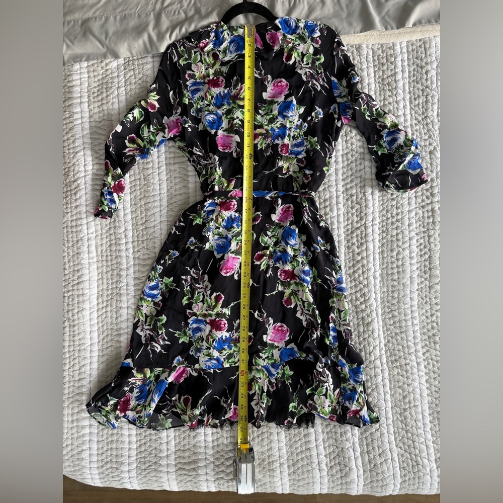 NWT Milly Black Floral Dress, Size 8 - Picture 7 of 9